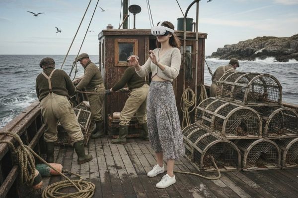 Vr Walking Tour lobster boat